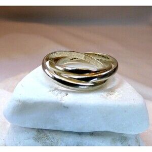 Sterling Silver Triple Band Ring Size 6 Marked Israel?